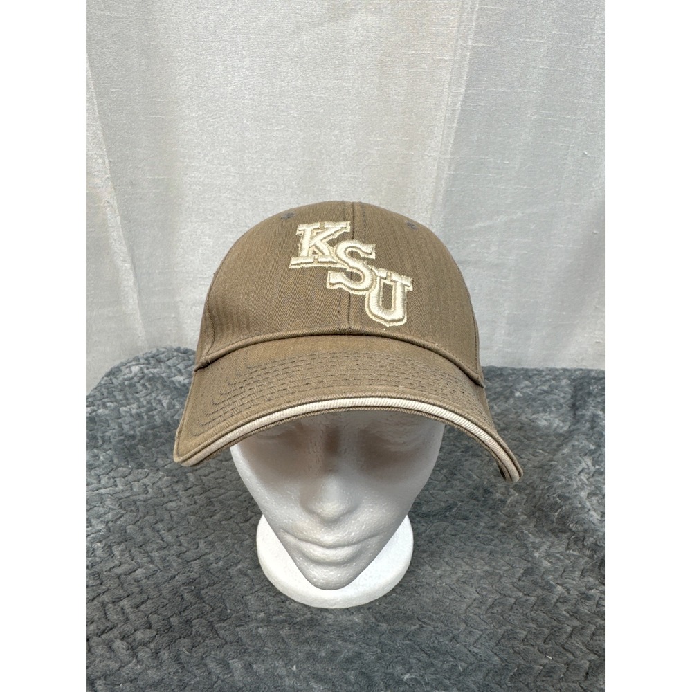 The Game KSU‎ Kansas State University Brown Herringbone Baseball Cap Hat 1963
